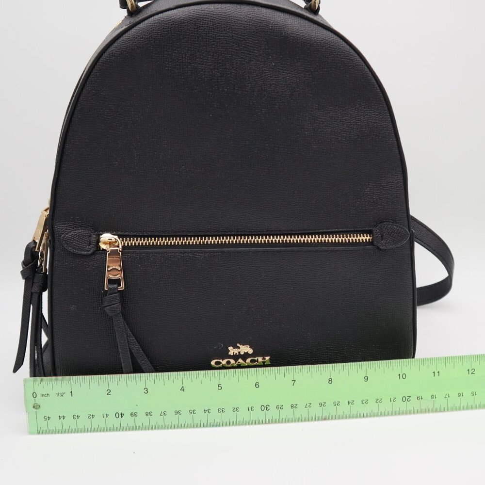 Authentic Black Coach Mini Backpack Adjustable St… - image 8